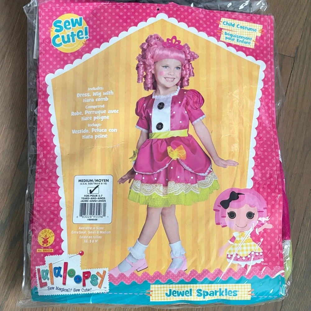 Rubie's LALALOOPSY Pink Jewel Sparkles Costume NWT MEDIUM - Picture 1 of 3